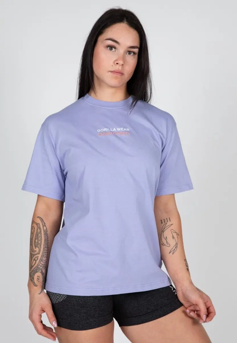 Gorilla Wear Medina Oversized T-shirt - XS - Lila
