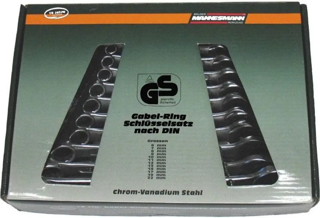 Brüder Mannesmann M 130-12 Steeksleutelset 12-delig - 6-22mm