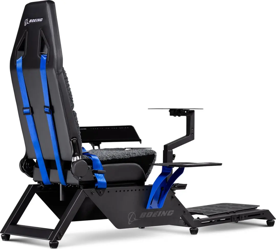 Next Level Racing NLR-S027 Boeing Cockpit Simulator - Faux Wol - Zwart/Blauw