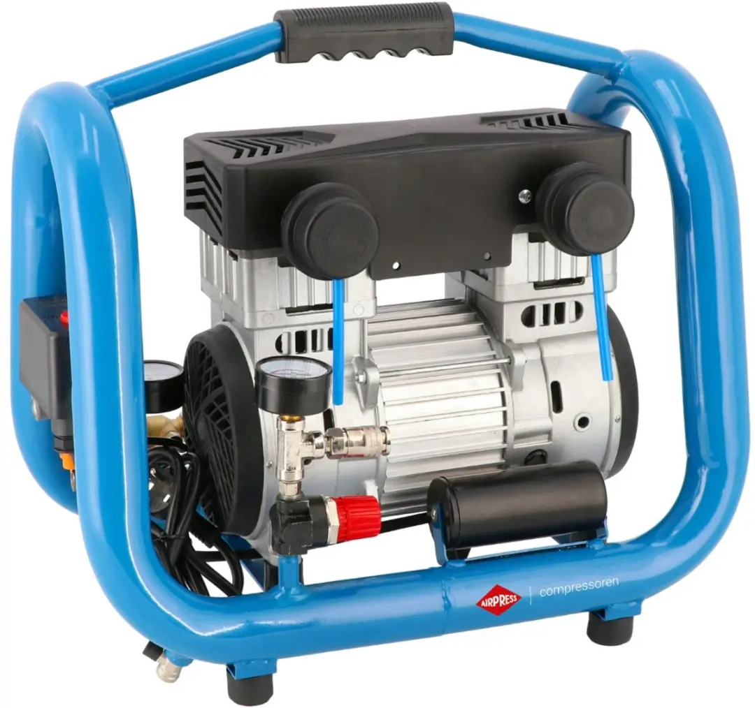 Airpress LMO 4-170 Olievrije Compressor 1100W - 4L - 90 l/min - Blauw