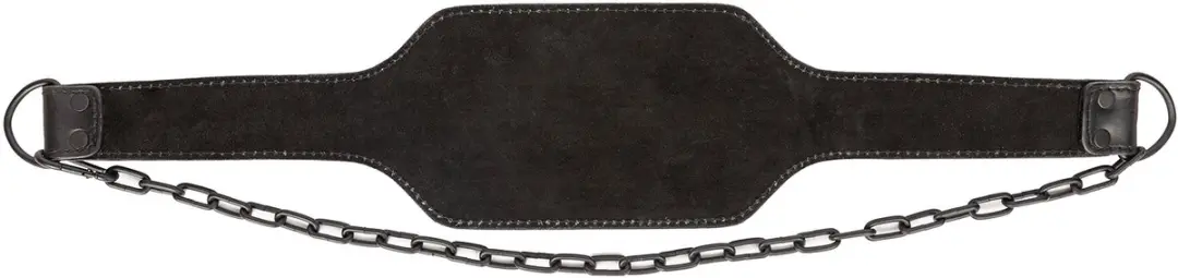 Virtufit Leren Dip Belt Pro - Zwart
