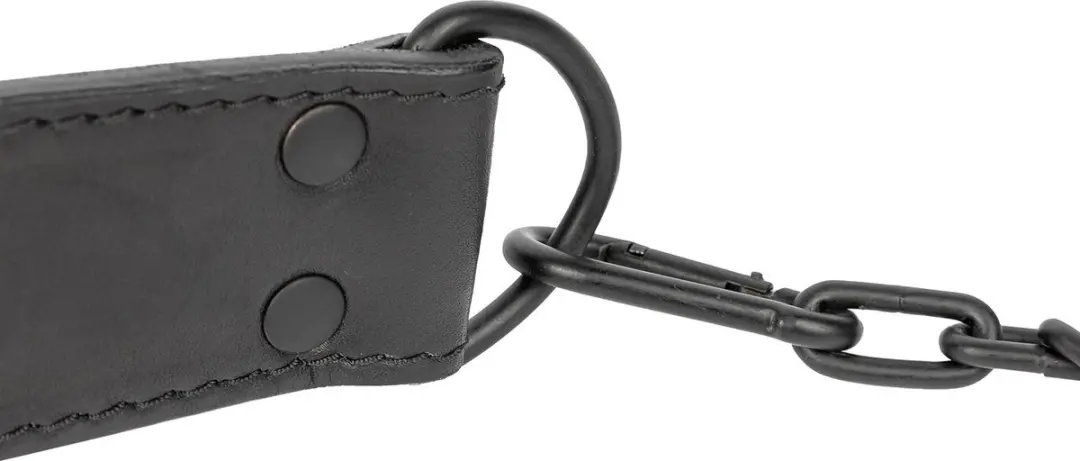 Virtufit Leren Dip Belt Pro - Zwart