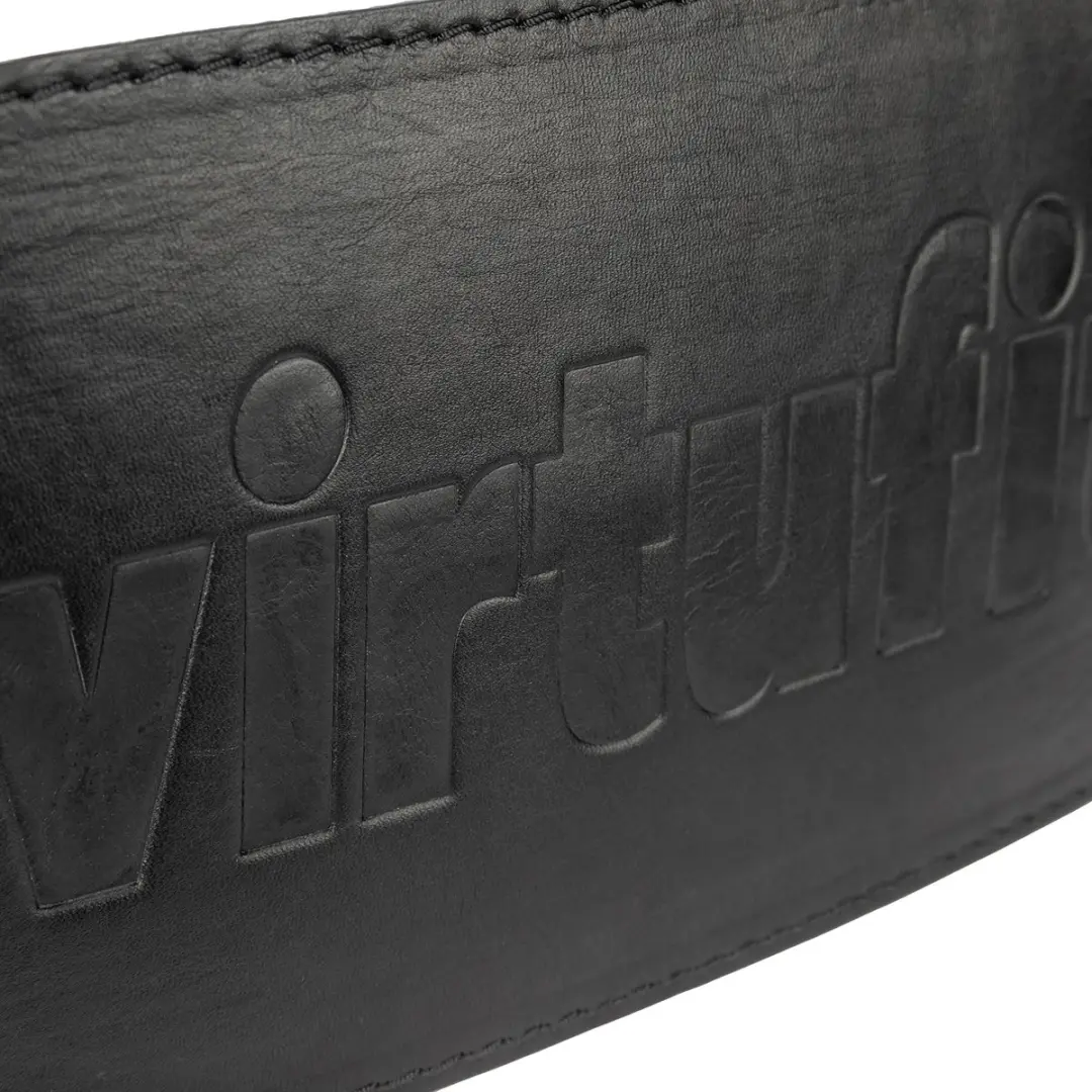 Virtufit Leren Dip Belt Pro - Zwart
