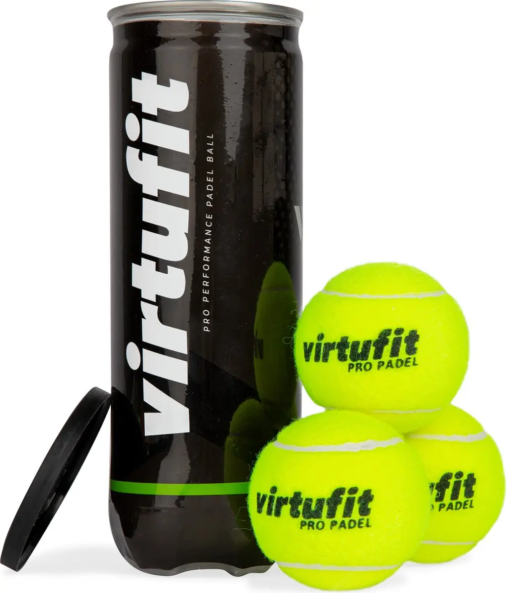 Virtufit Fusion Pro Padelset - 7 Stuks Wit/Zilver