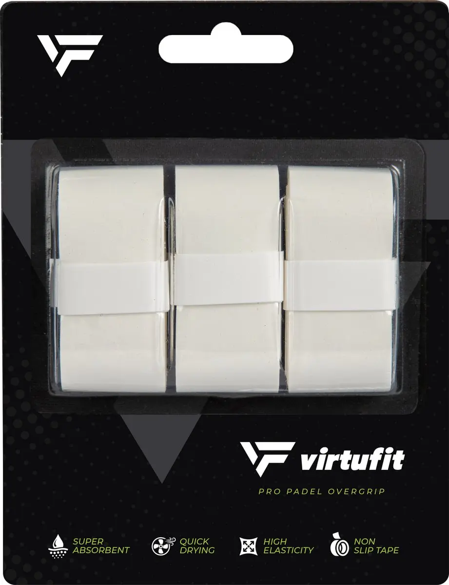 Virtufit Fusion Pro Padelset - 7 Stuks Wit/Zilver