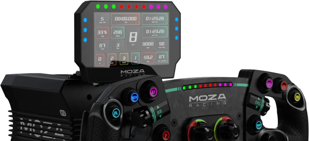 Moza Racing CM2 RS072 Sim Racing Dashboard - Zwart