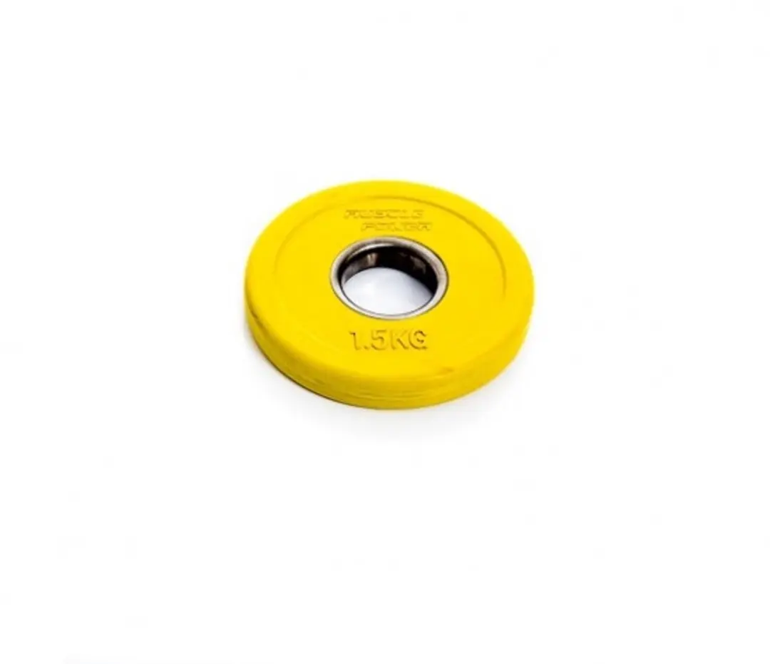Muscle Power Fractional Halterschijf 50mm 1,5 kg - Geel