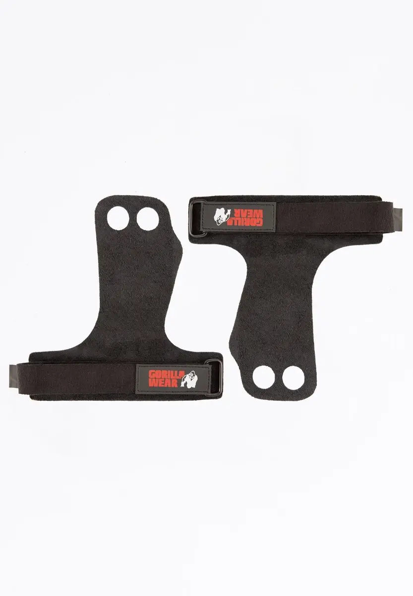 Gorilla Wear Lifting Grips 2-Hole XL - Zwart