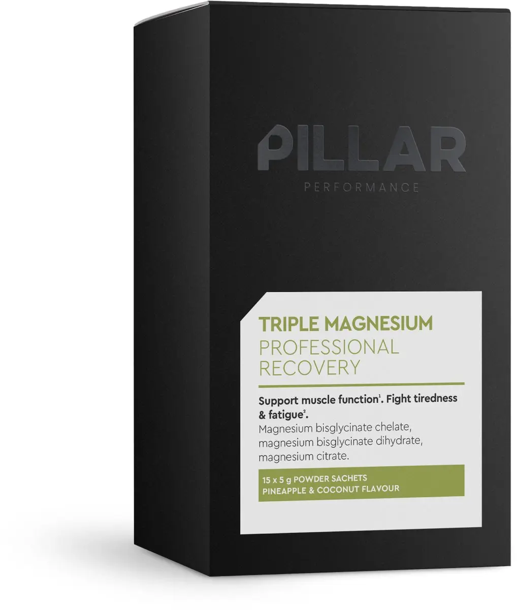 Pillar Performance Triple Magnesium Travel Pack 75g - 15x5g Pineapple & Coconut