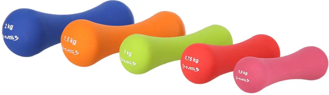 HMS Gietijzeren Dumbbell 1 kg - Groen