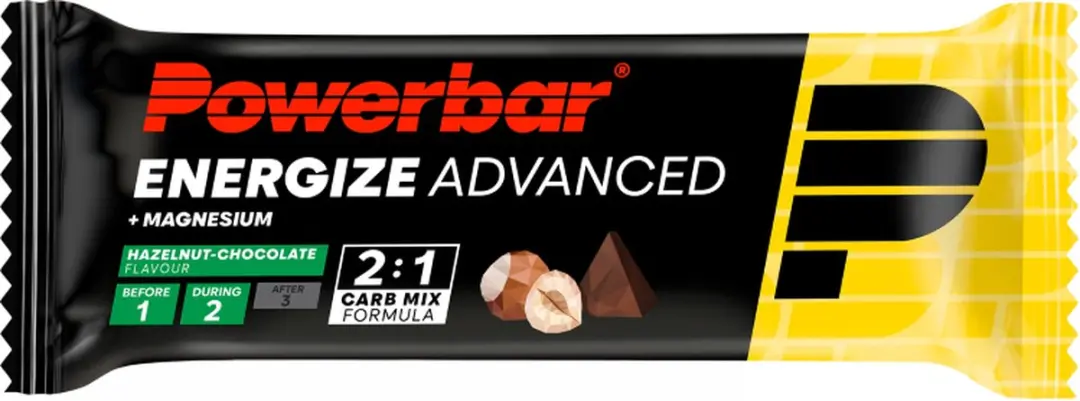 PowerBar Energize Advanced Energierepen 55g - 15 Stuks - Hazelnoot Chocolade