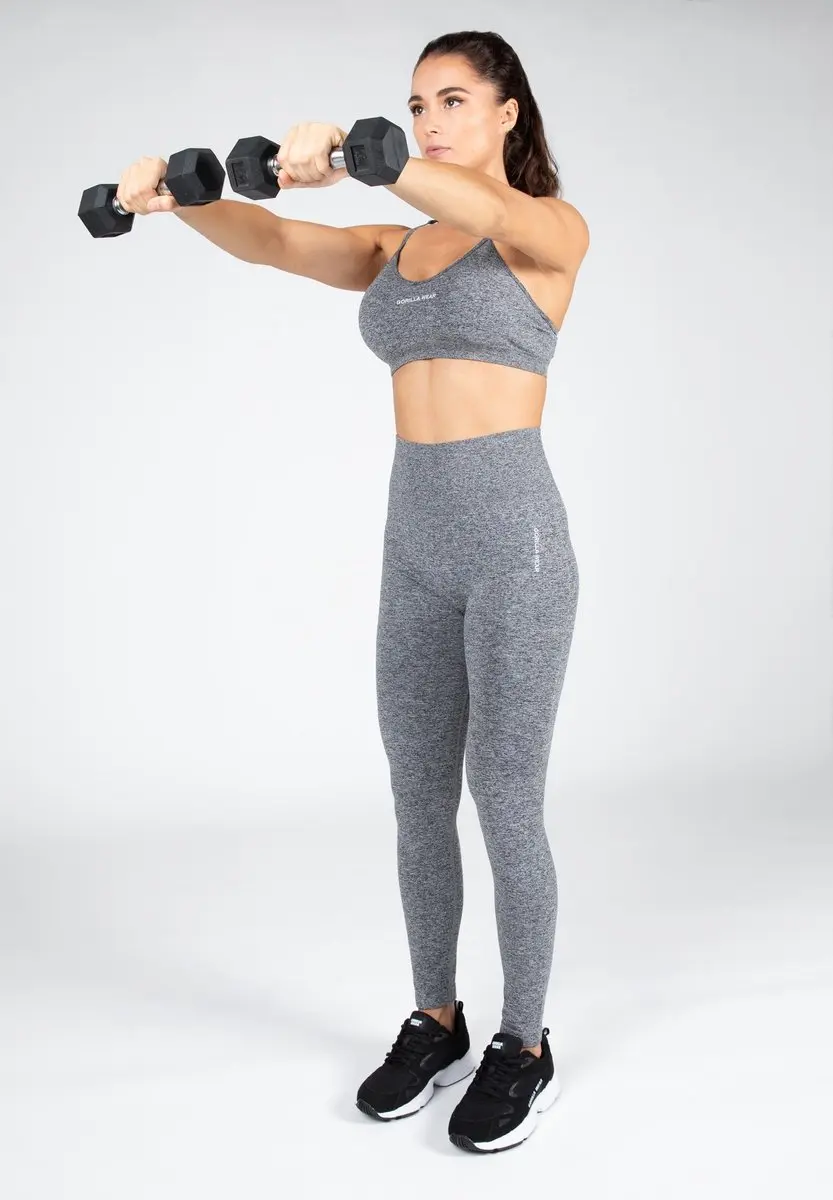 Gorilla Wear Quincy Seamless Sportbeha M/L - Grijs