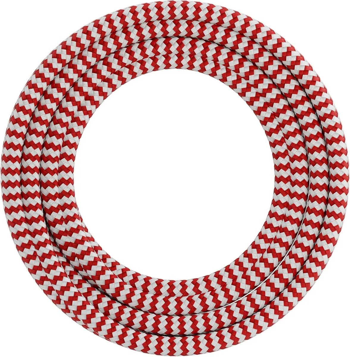 Calex Textielsnoer 2-aderig 3m - Rood/Wit