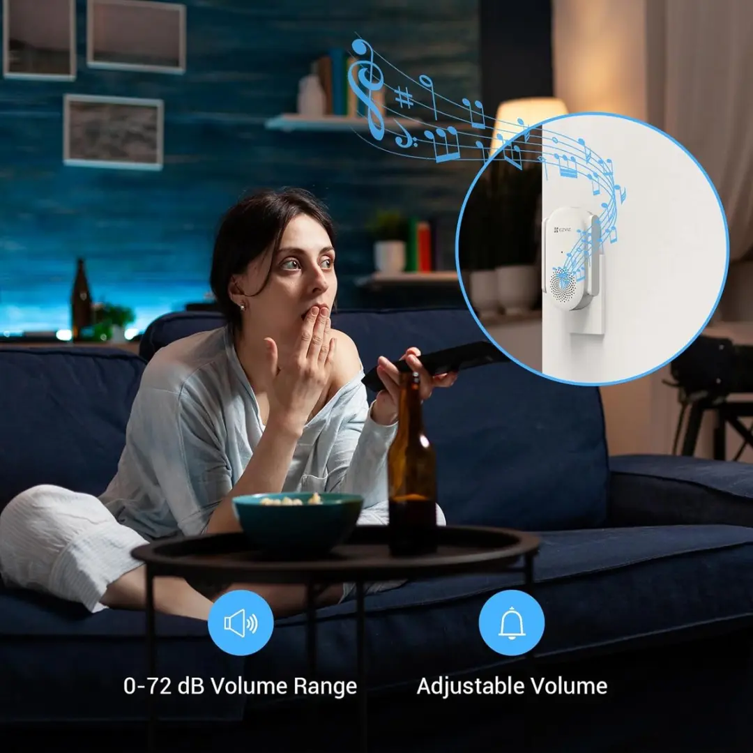 EZVIZ CH1 Slimme Wi-Fi Gong - 20 Melodieën - Wit
