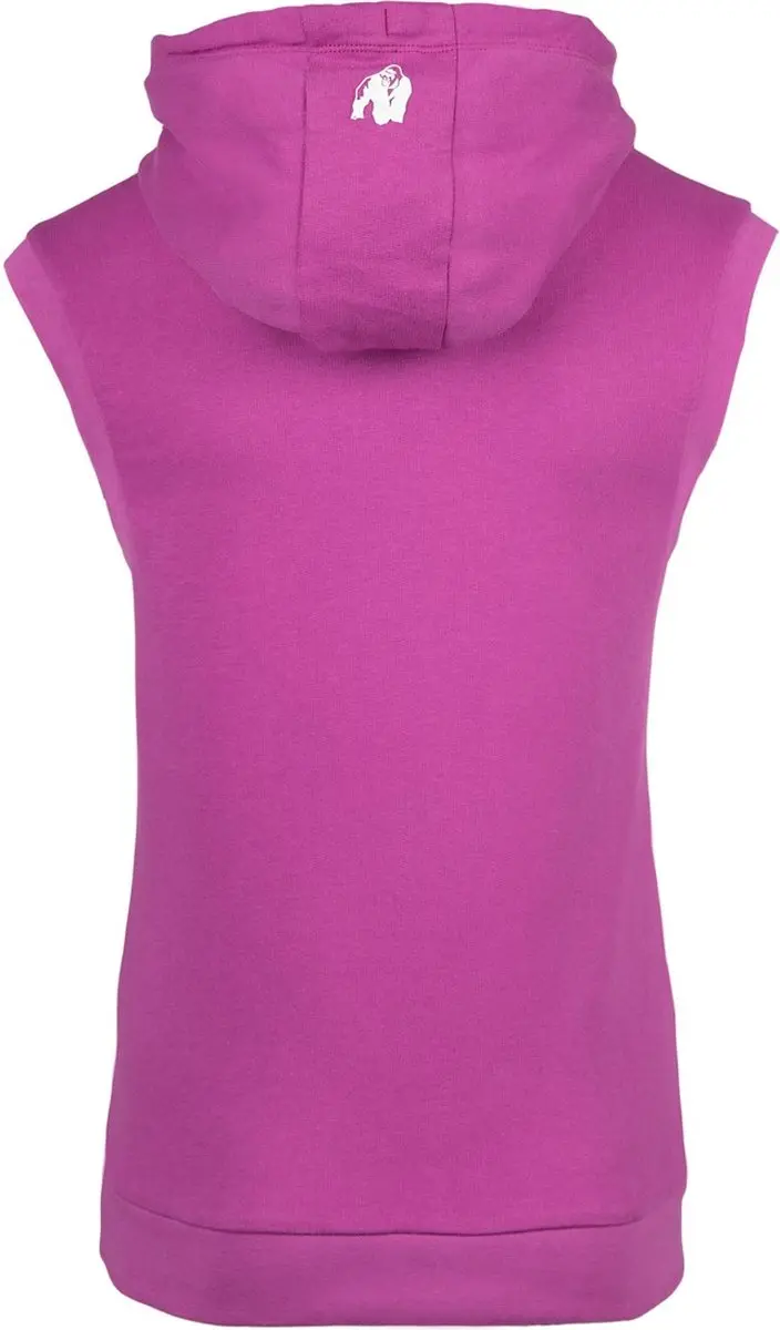 Gorilla Wear Virginia Mouwloos Hoodie - Fuchsia - M