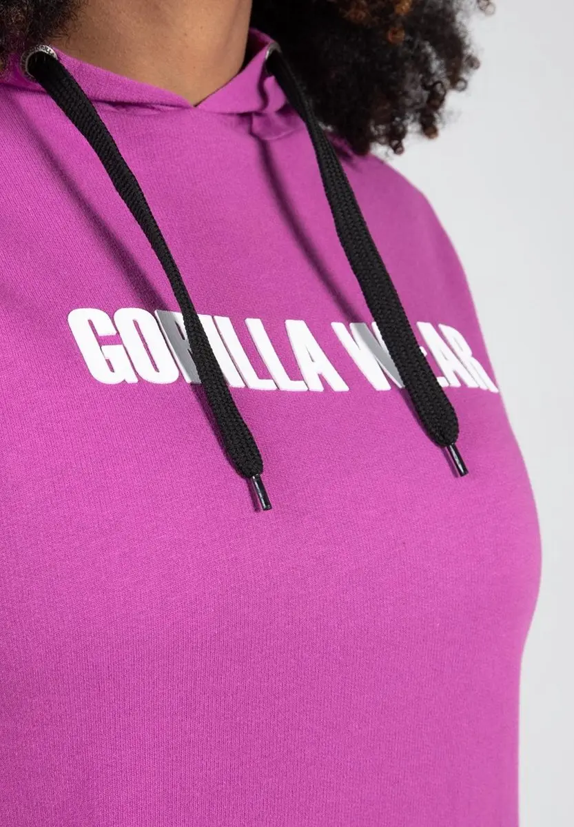 Gorilla Wear Virginia Mouwloos Hoodie - Fuchsia - M