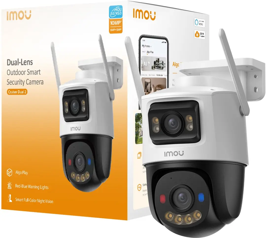 Imou Cruiser Dual 2 IP Camera Buiten 2880x1620 - Wit