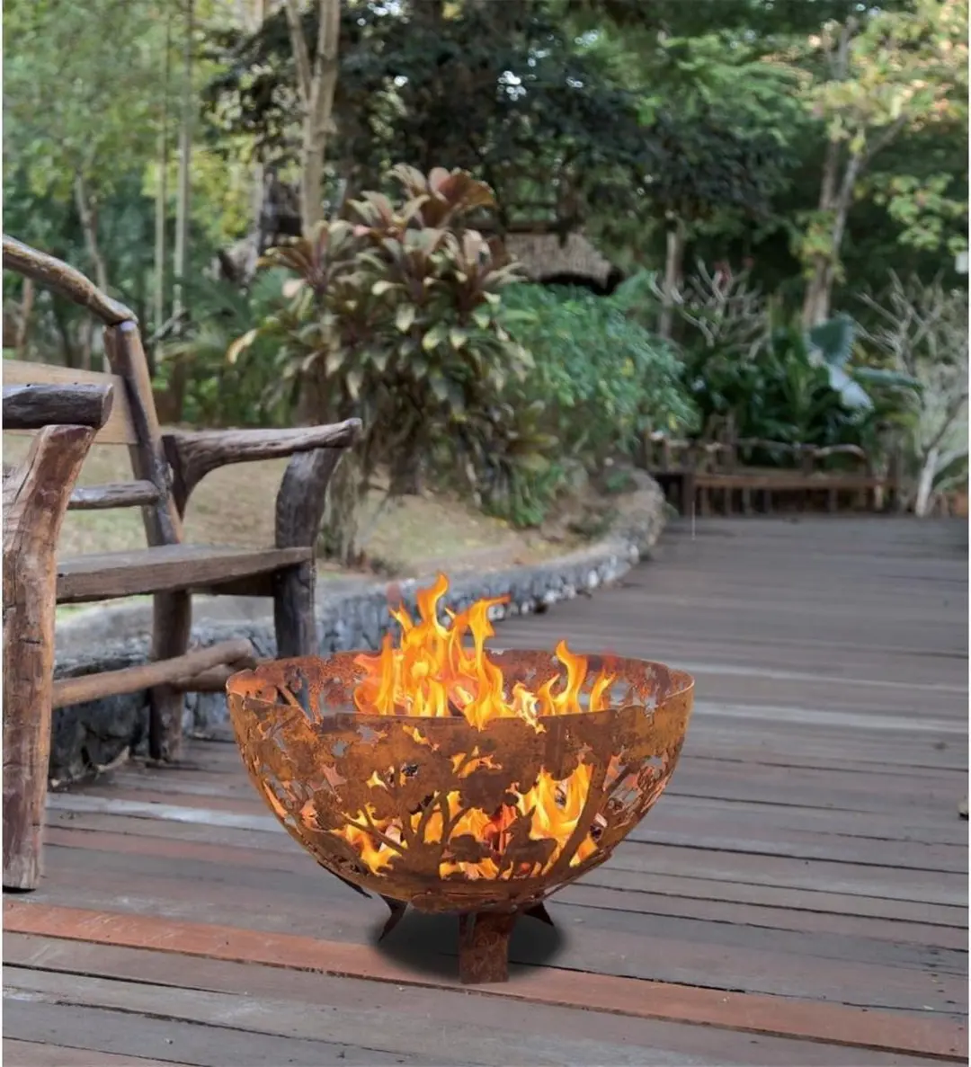 Esschert Design Vuurschaal Laser Cut Roest Ø58cm