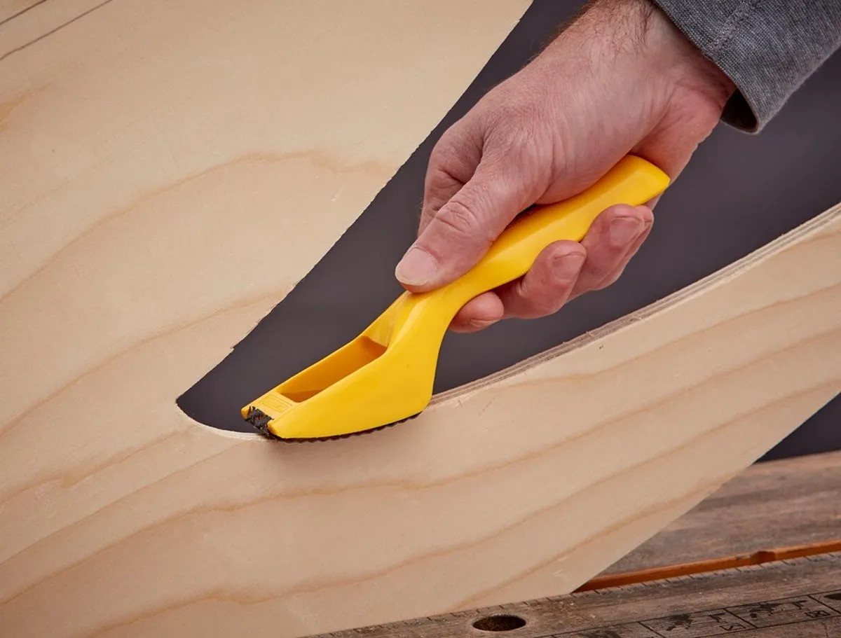 Stanley Surform Schraper 65mm - Geel/Zwart