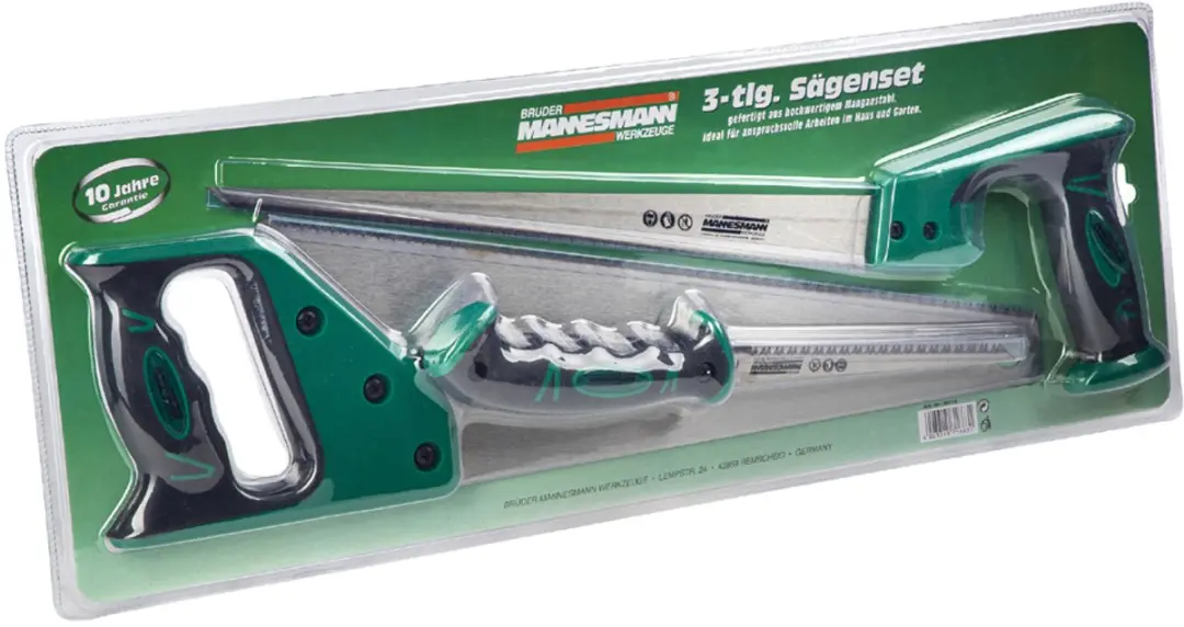Brüder Mannesmann M30115 Zagenset - 3-delig Staal
