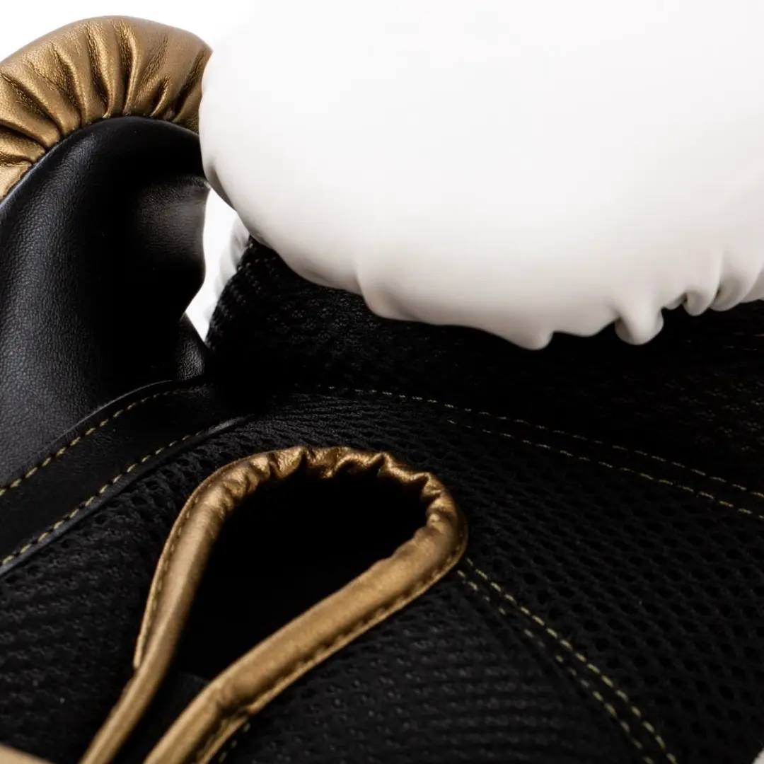 Everlast Powerlock 2r Training Handschoenen 12 oz - Wit/Goud