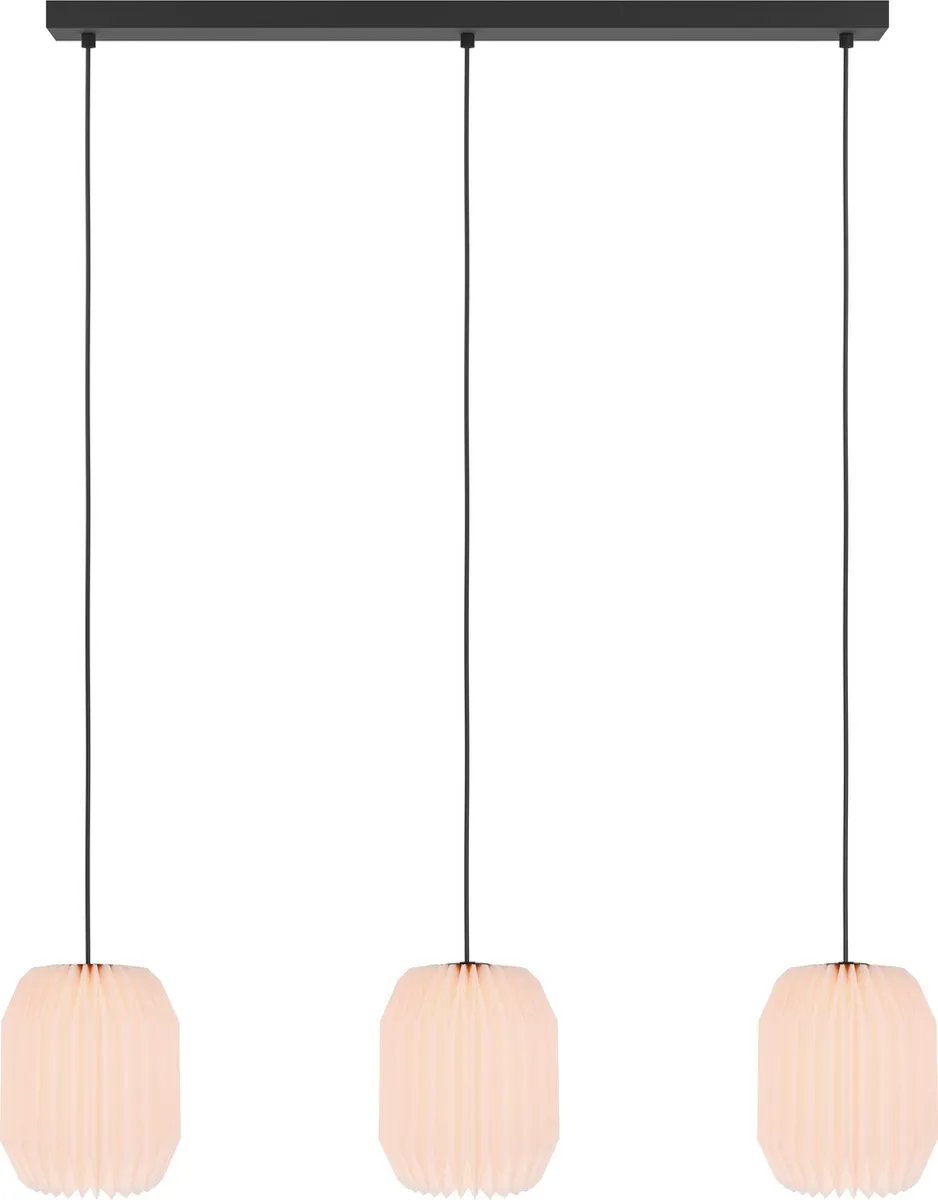 Eglo Belgrave Hanglamp E27 - 88cm - Zwart/Wit
