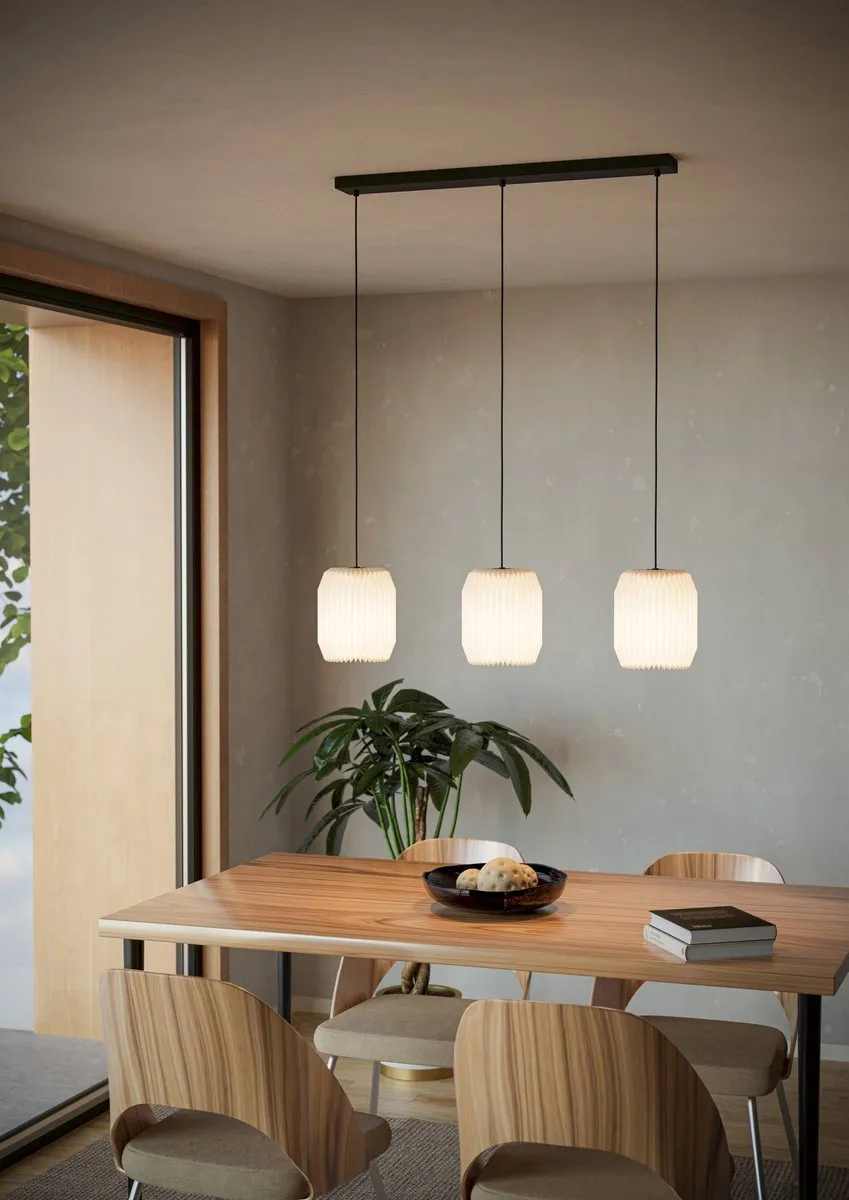 Eglo Belgrave Hanglamp E27 - 88cm - Zwart/Wit - afbeelding 6 van 6