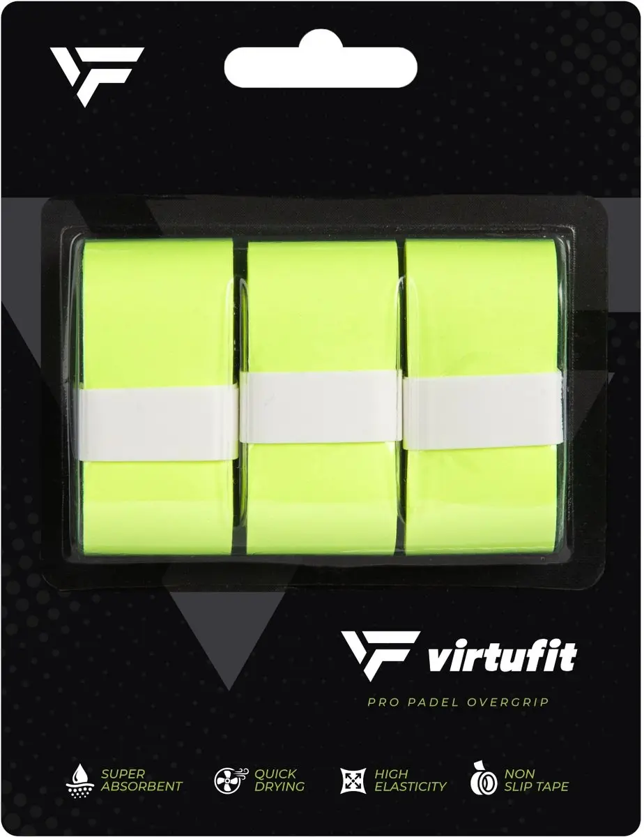 VirtuFit Pro Padel Overgrip Groen - 9 Stuks
