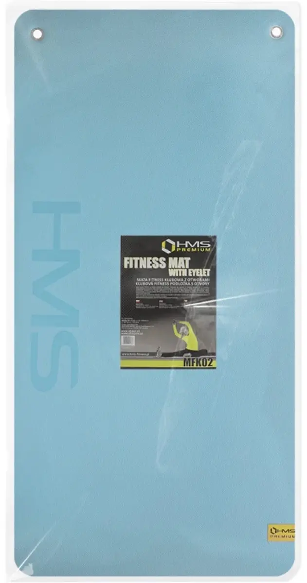 HMS Fitnessmat MFK02 - 20mm - Lichtblauw/Zwart