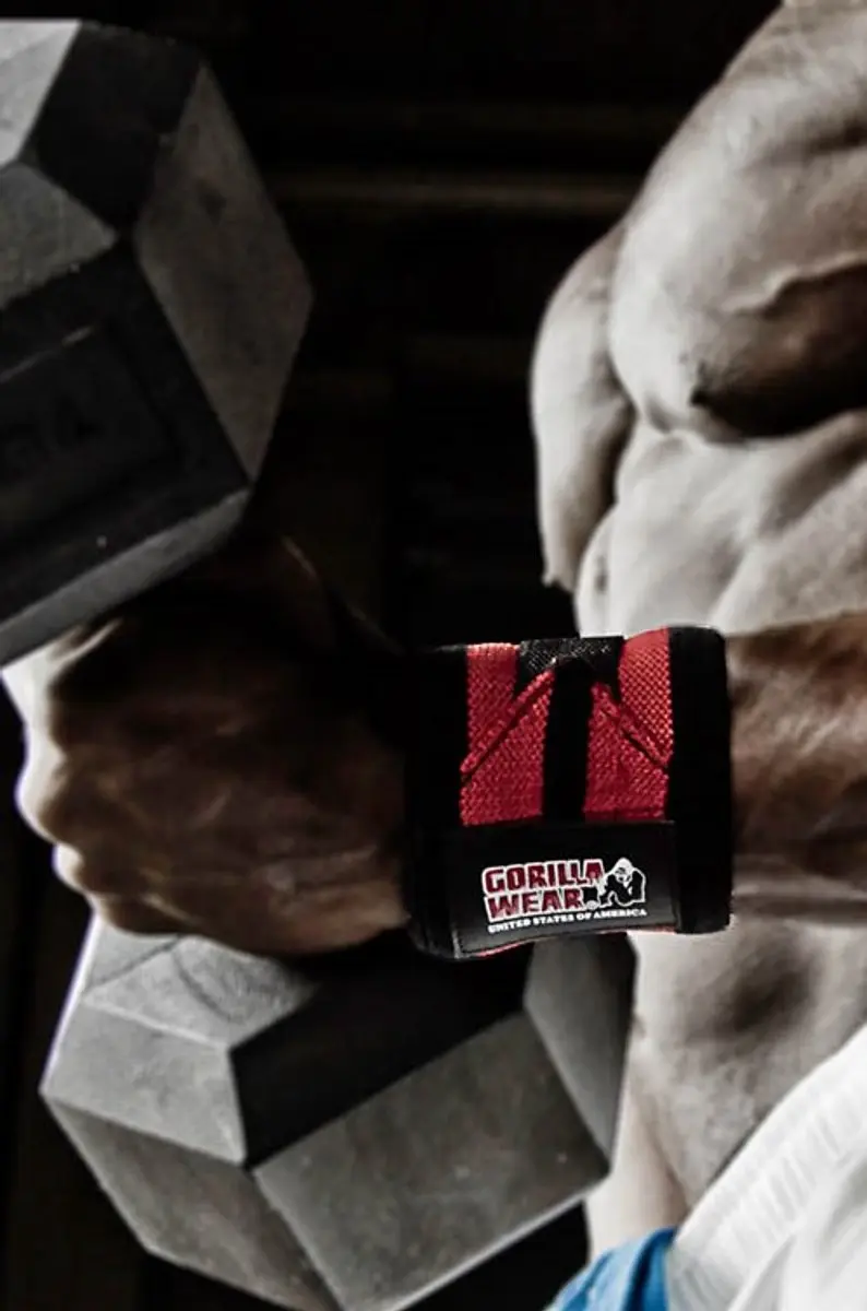 Gorilla Wear Wrist Wraps Pro Krachttraining - Zwart/Goud