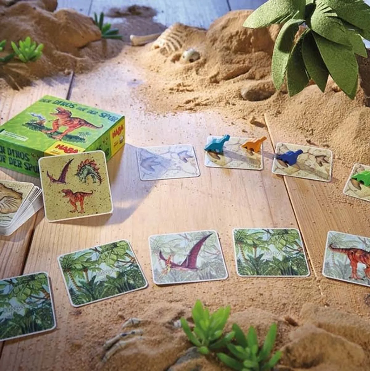 Haba Dino's op het spoor Memoryspel - 2-4 spelers - MPN 301067 - afbeelding 6 van 6