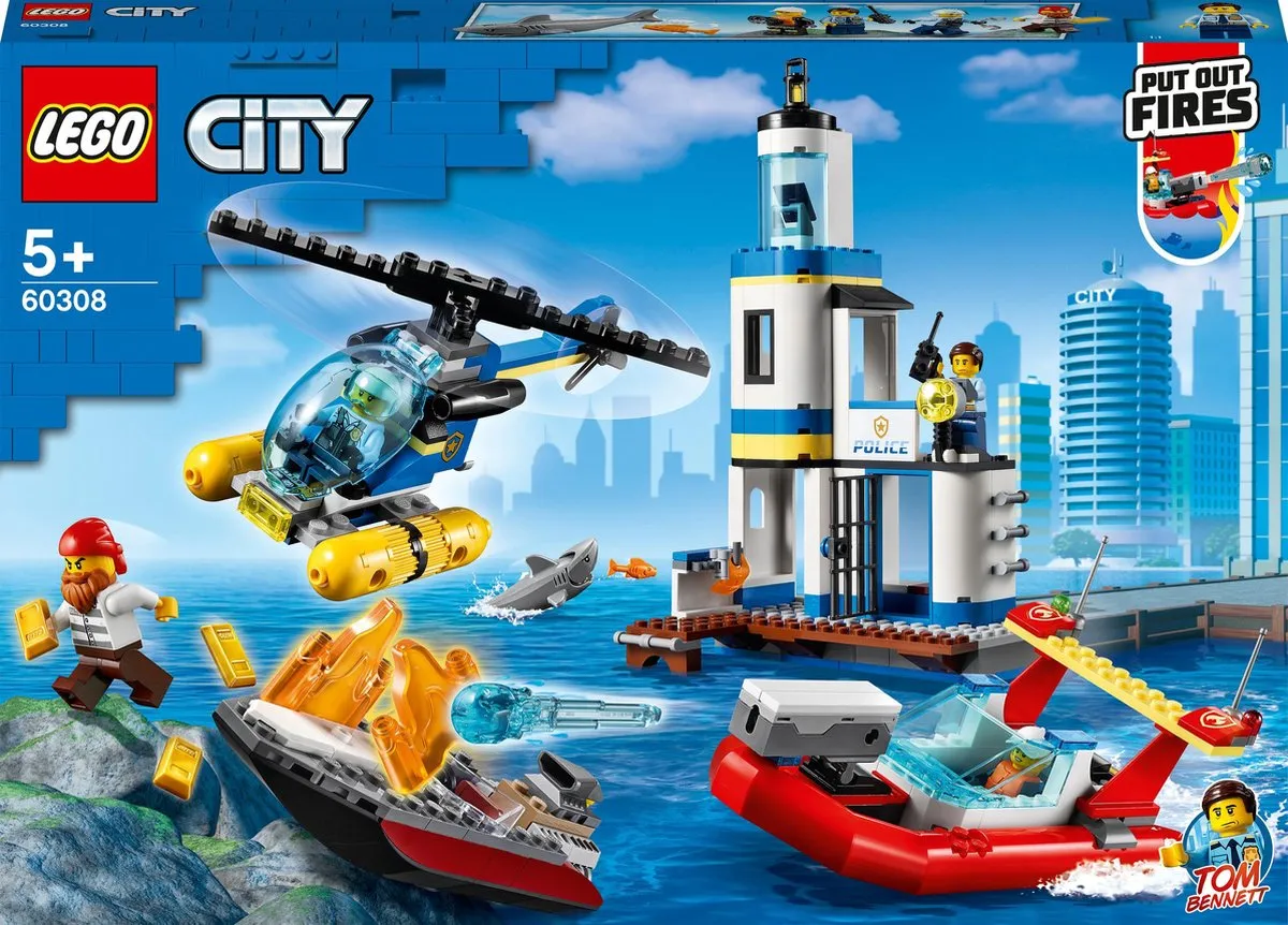 LEGO City Kustpolitie en Brandmissie 60308