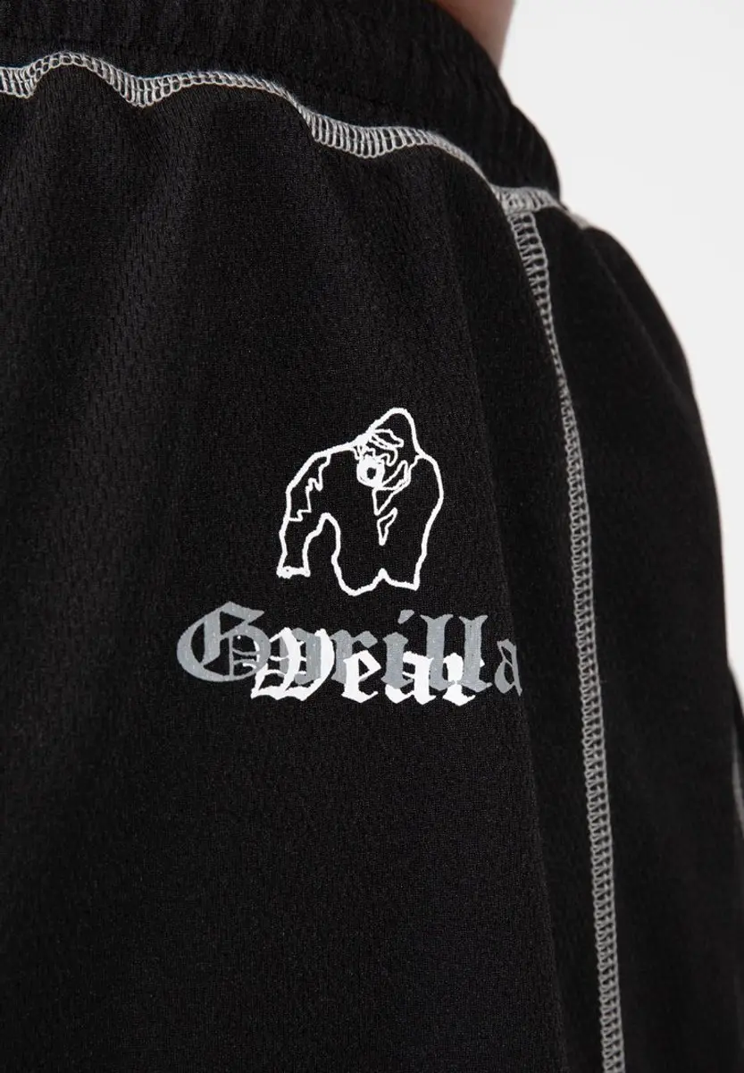 Gorilla Wear Marlow Mesh Shorts Trainingsbroek L/XL - Zwart/Grijs