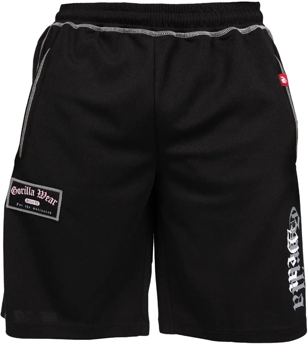 Gorilla Wear Marlow Mesh Shorts Trainingsbroek L/XL - Zwart/Grijs
