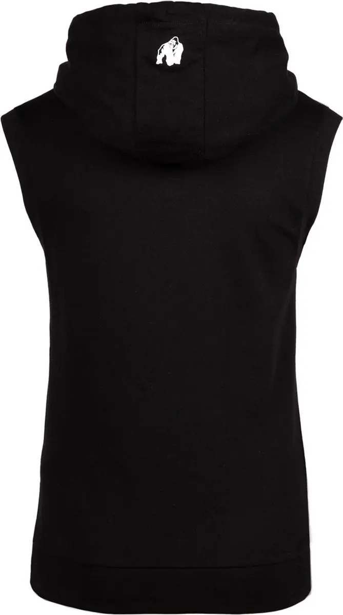 Gorilla Wear Virginia Mouwloos Hoodie M - Zwart