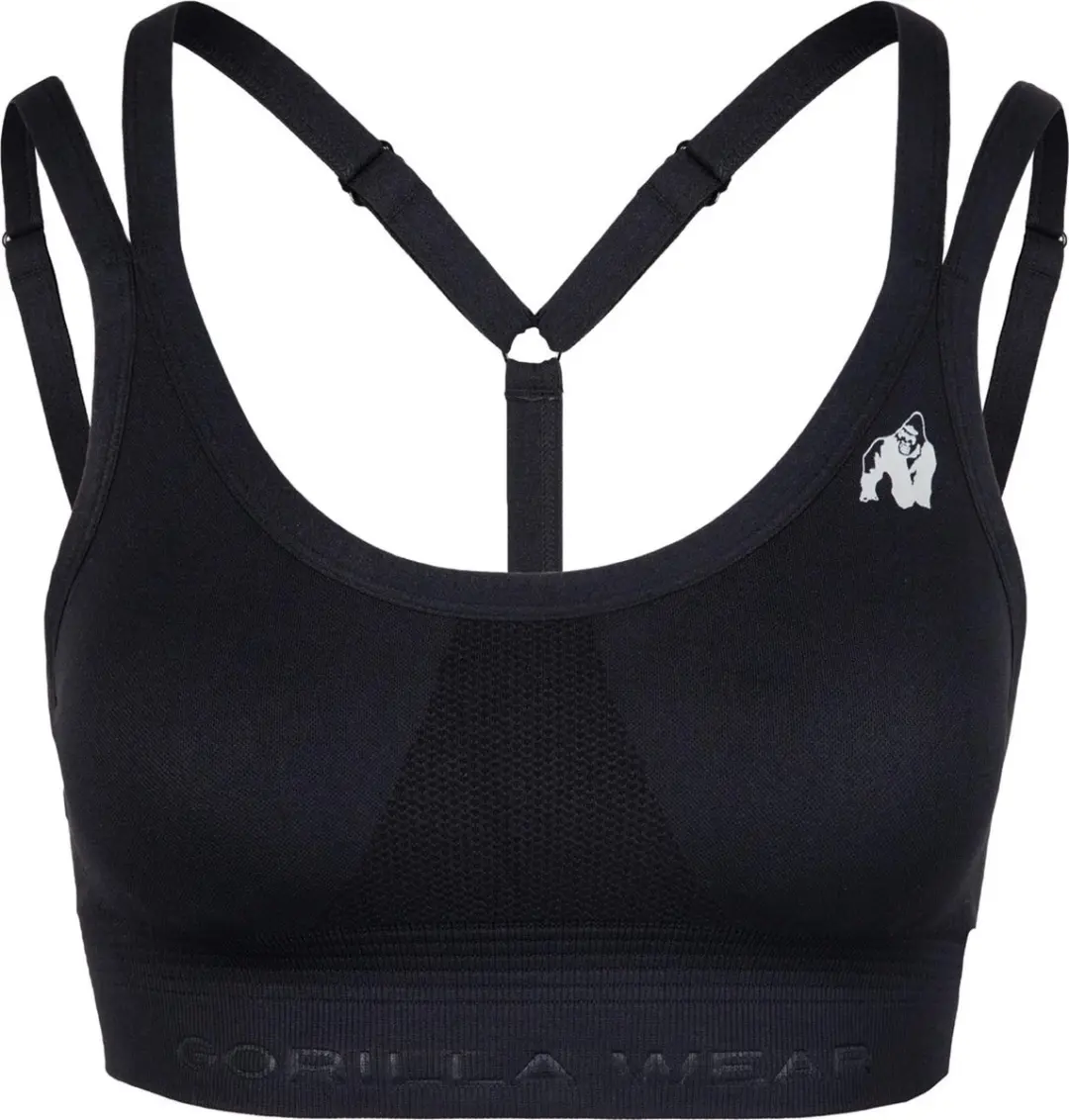 Gorilla Wear Whitney Seamless Sportbeha M/L - Zwart