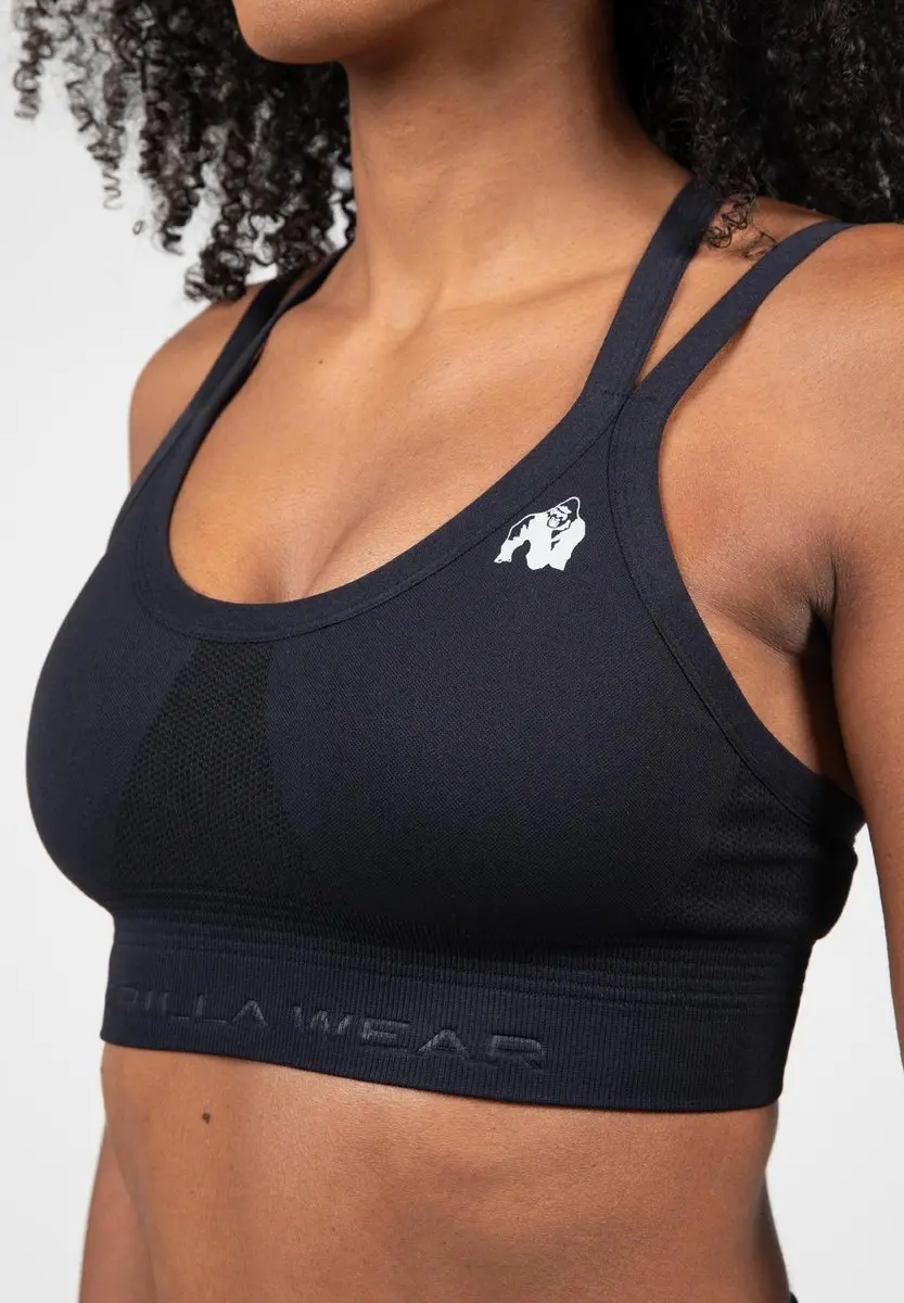 Gorilla Wear Whitney Seamless Sportbeha M/L - Zwart