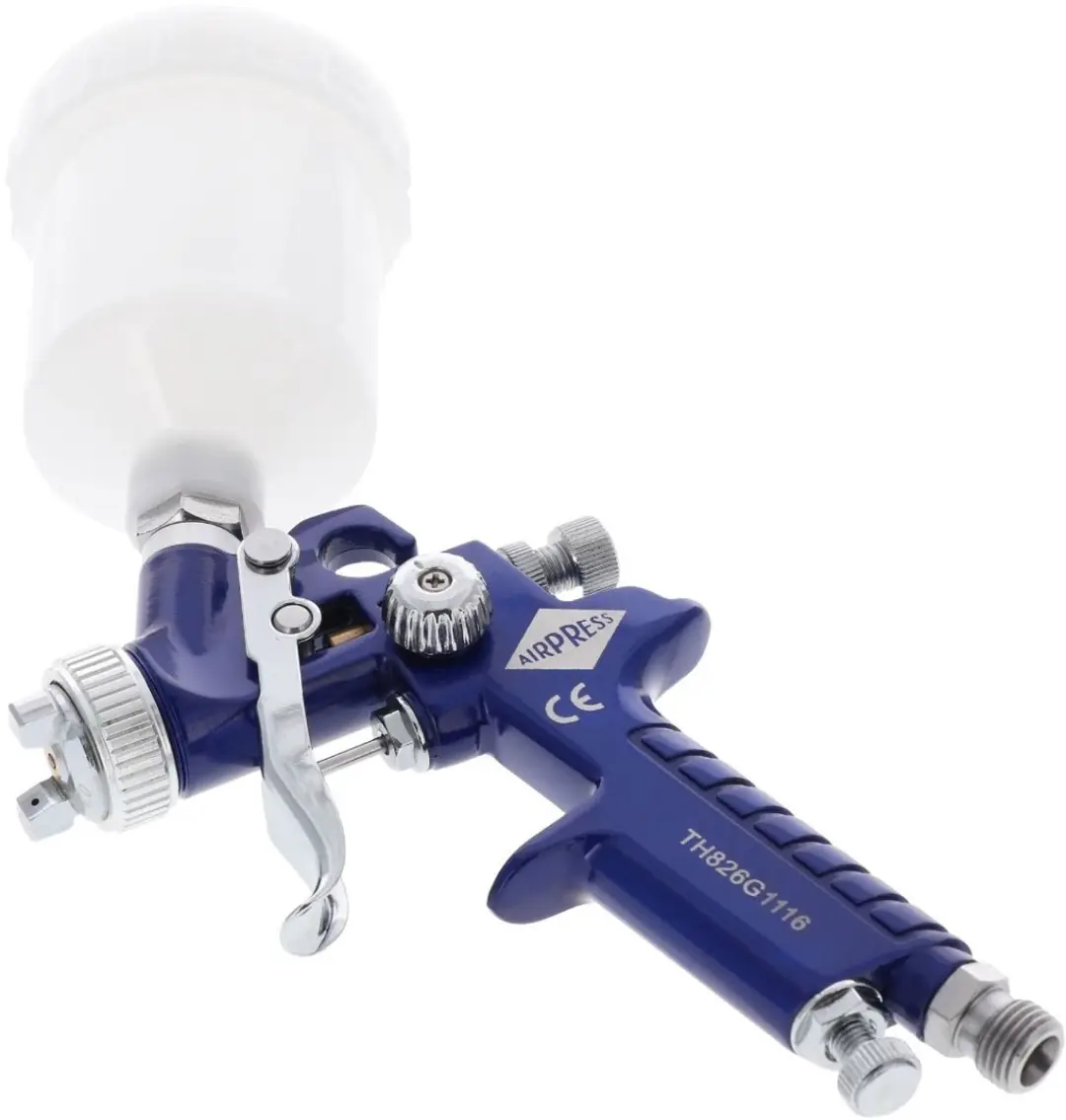 Airpress Mini Verfspuit HVLP 45102-1.0 - 125ml - Blauw