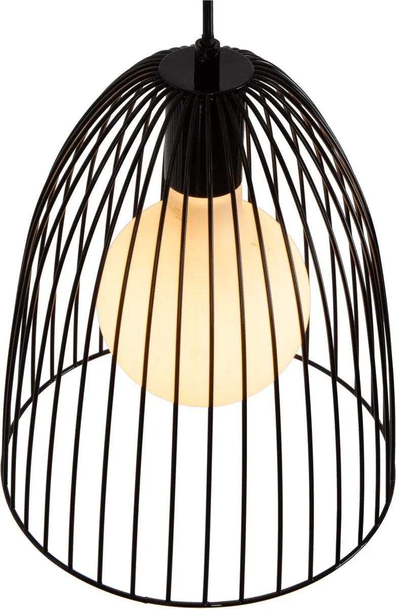 Lucide Macarons Hanglamp Ø24,5cm - 1xE27 - Zwart