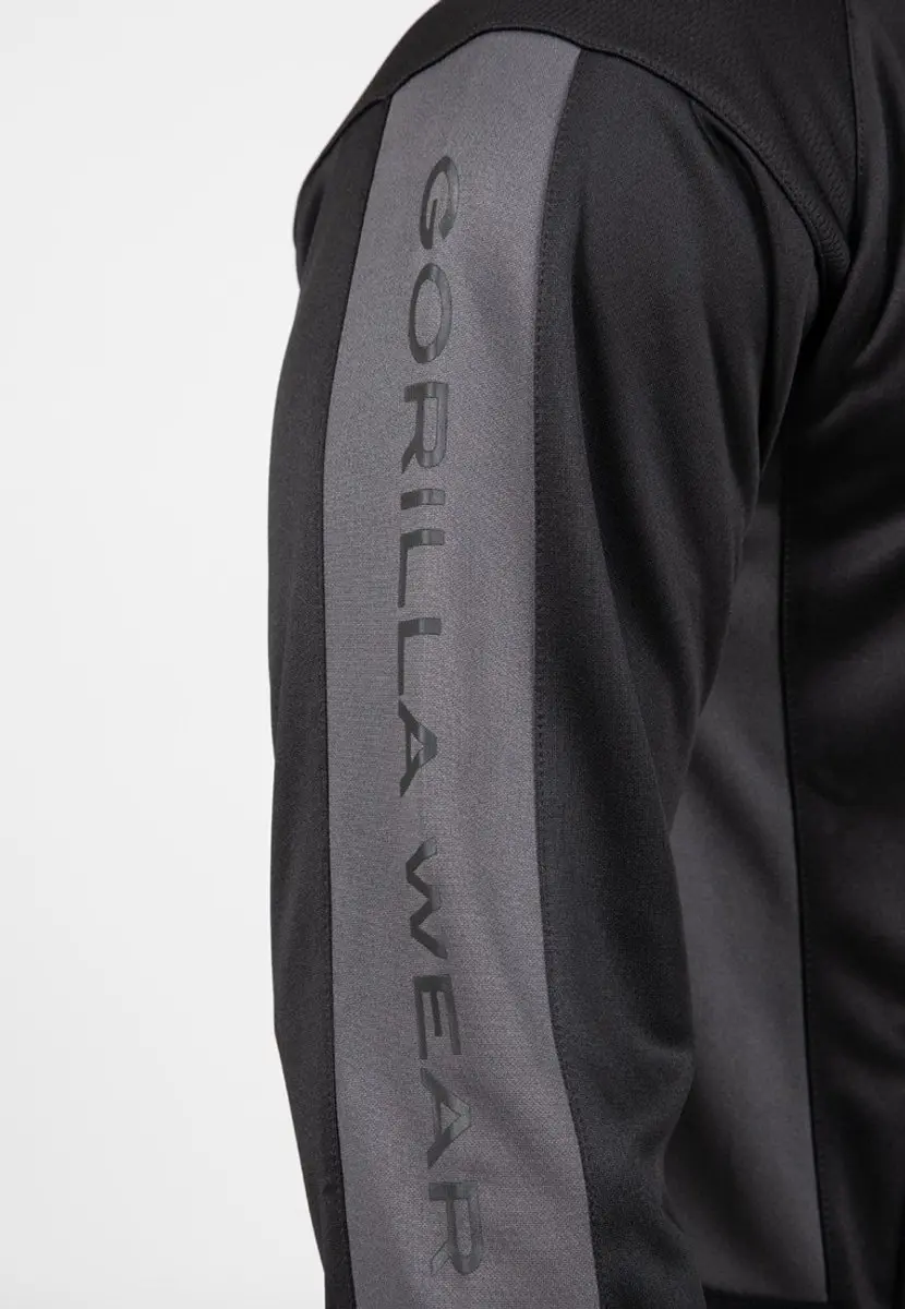 Gorilla Wear Devon Trainingsjas XL - Zwart/Grijs