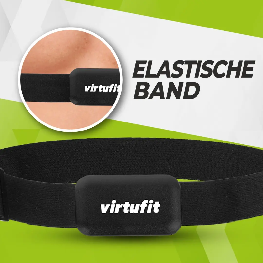 Virtufit Universele Bluetooth Hartslagband - Zwart
