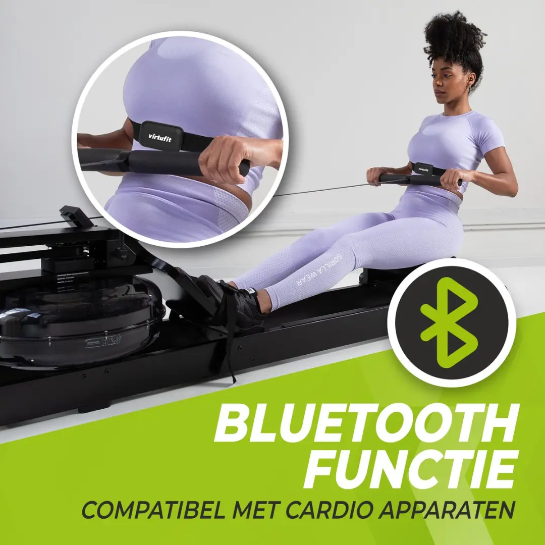 Virtufit Universele Bluetooth Hartslagband - Zwart