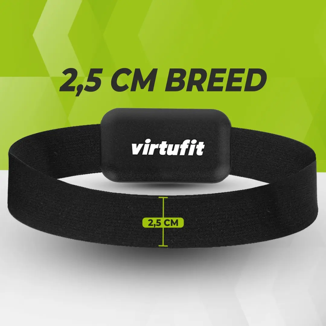 Virtufit Universele Bluetooth Hartslagband - Zwart - afbeelding 6 van 6