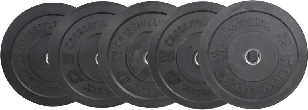 LifeMaxx Crossmaxx Bumper Plate 25kg - Ø45cm - 50mm Halter