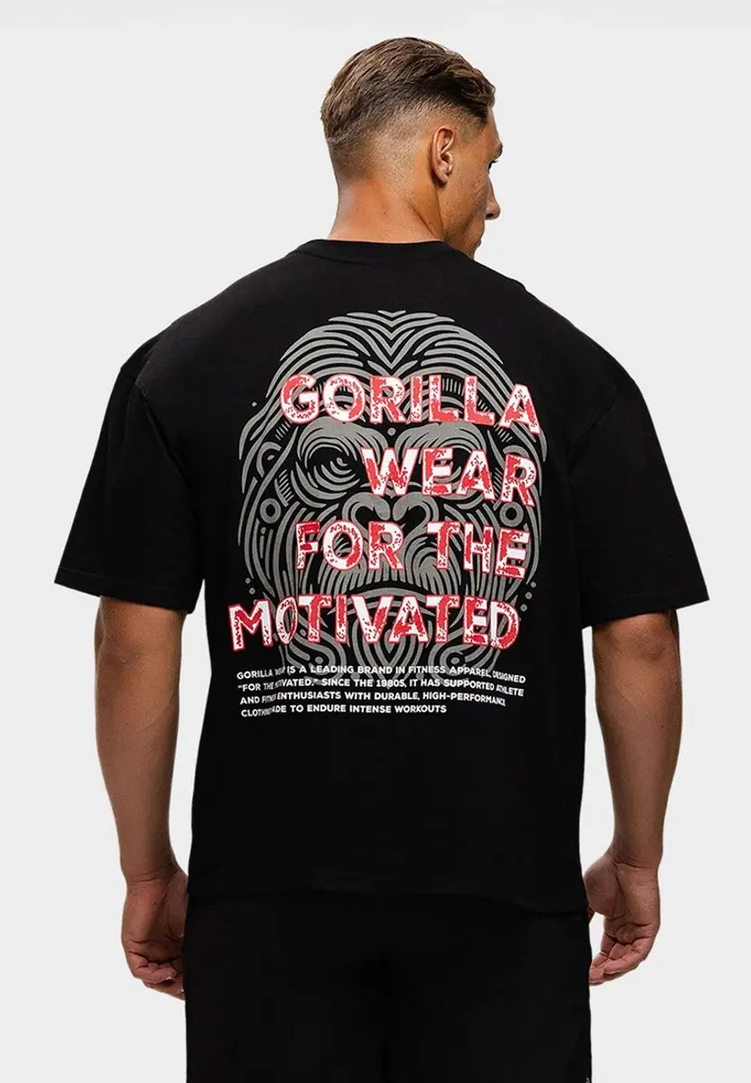 Gorilla Wear Macon Oversized T-shirt M - Zwart - afbeelding 6 van 6