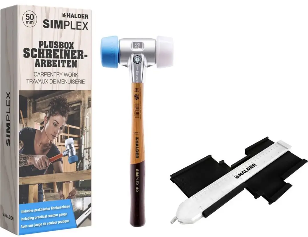 Halder SIMPLEX-Plusbox Kunststof hamer 500g