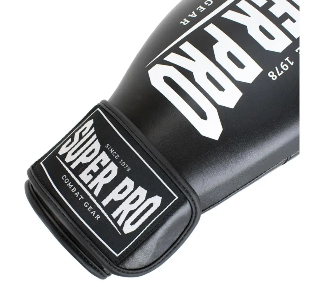 Super Pro Combat Gear Champ Bokshandschoenen 16oz - Zwart/Wit