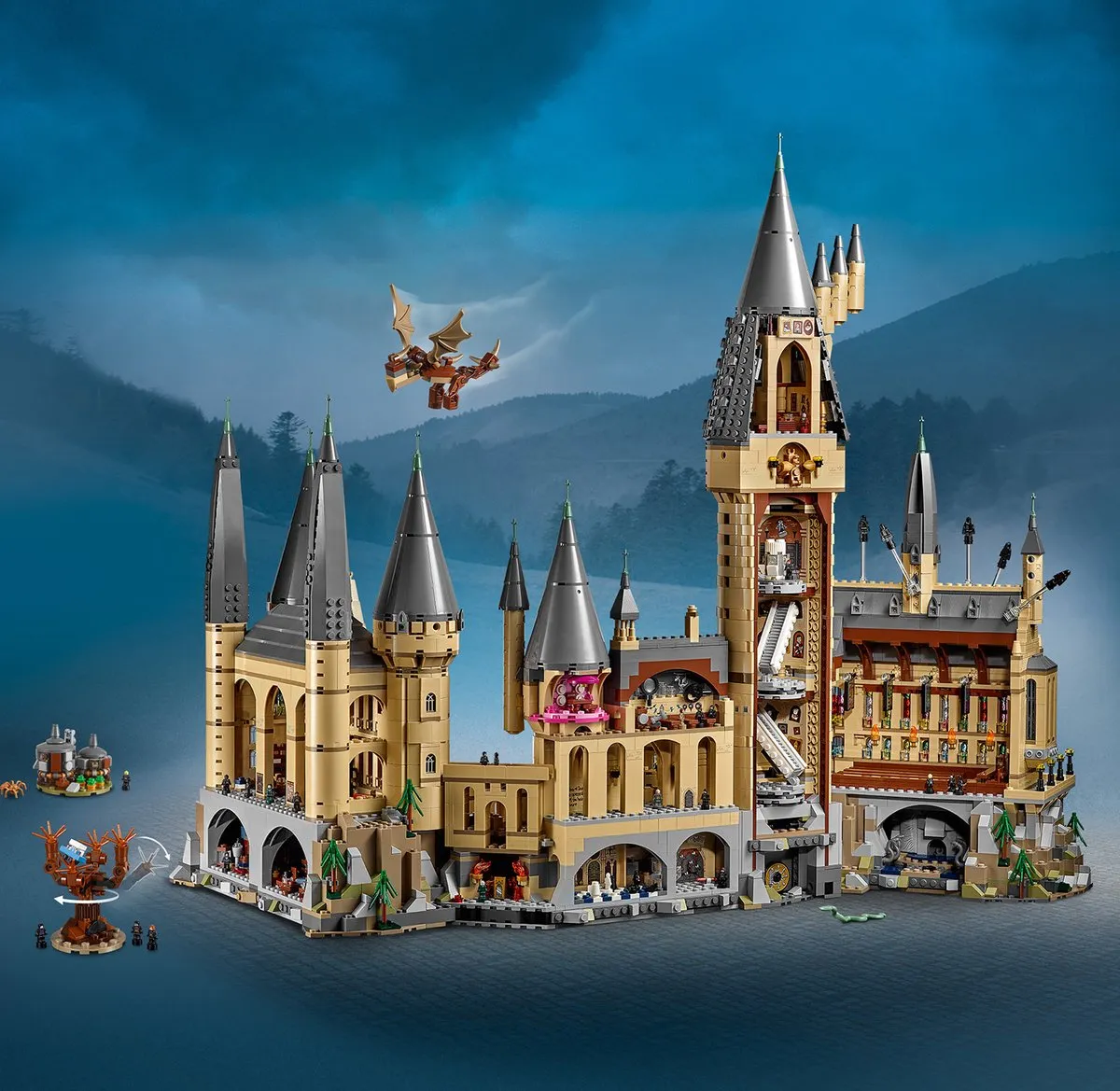 LEGO Harry Potter Zweinstein Kasteel 71043 - 6020 Stenen