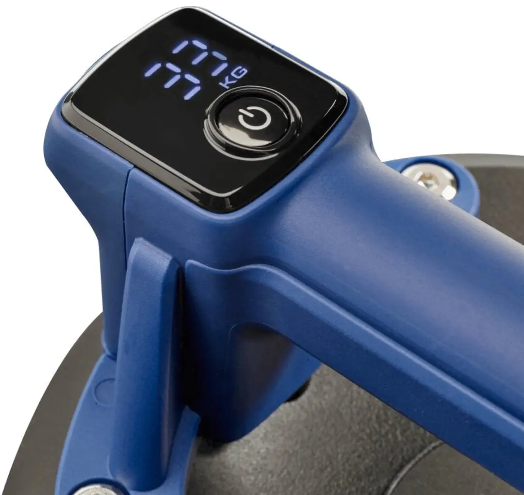 Carat Automatische Zuignap Digitaal 150kg - Blauw/Zwart