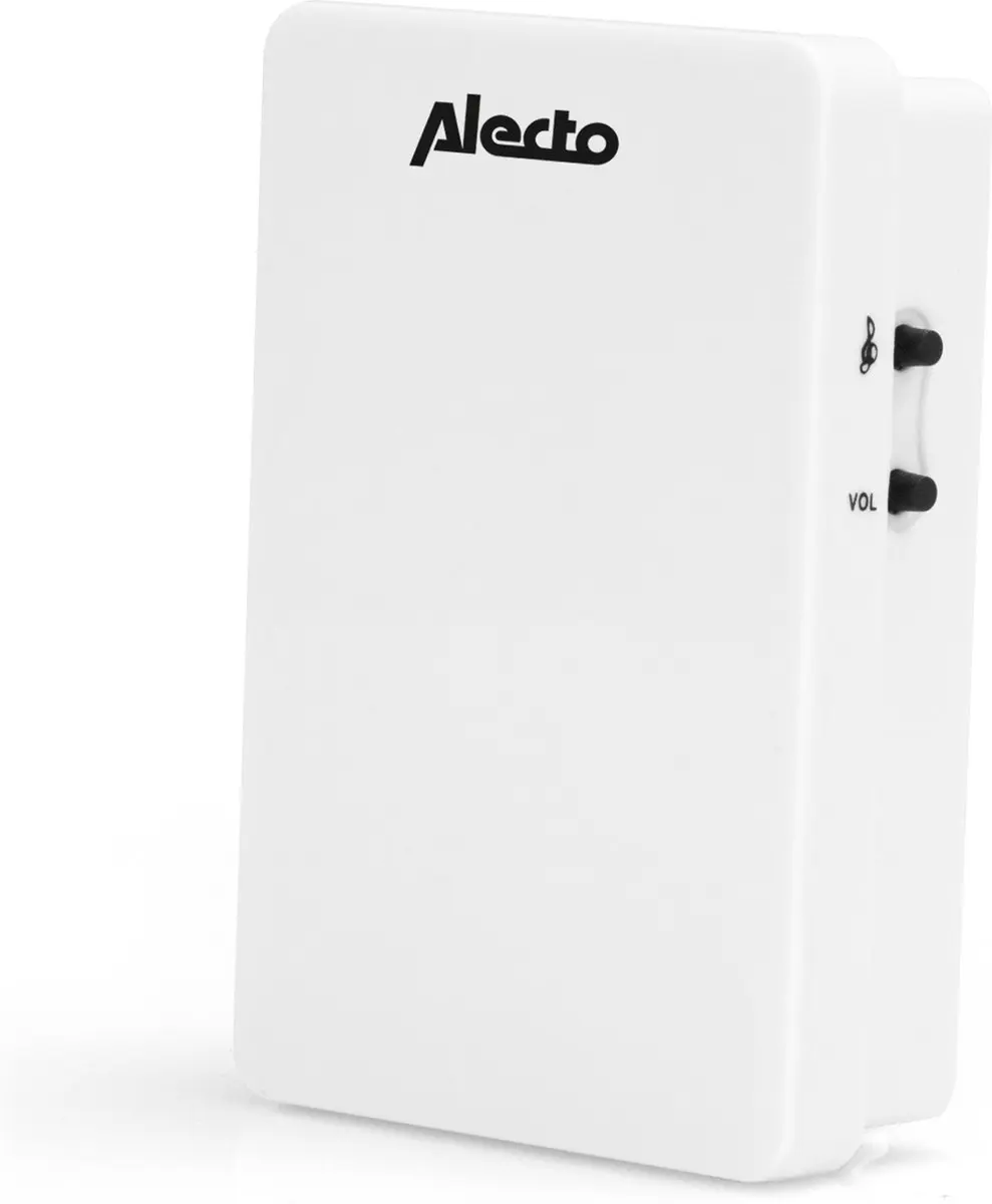 Alecto ADB-11WT Draadloze Deurbel - 1 Ontvanger - 36 Melodieën - Wit
